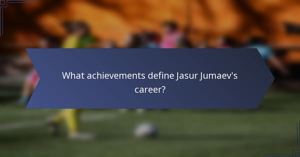 What achievements define Jasur Jumaev's career?