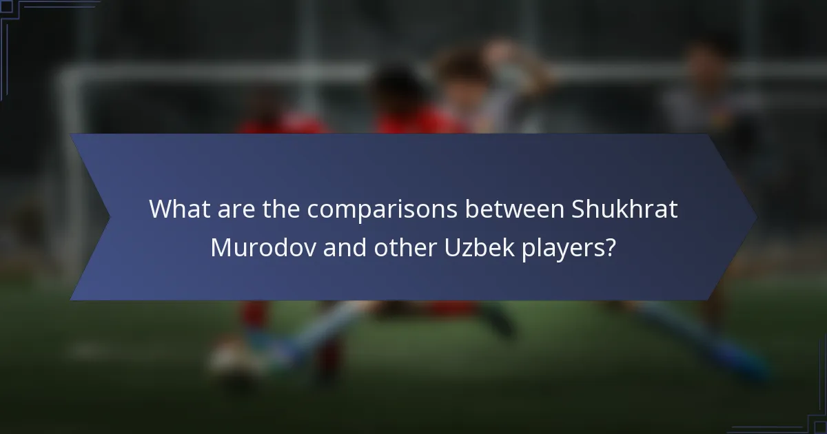 What are the comparisons between Shukhrat Murodov and other Uzbek players?